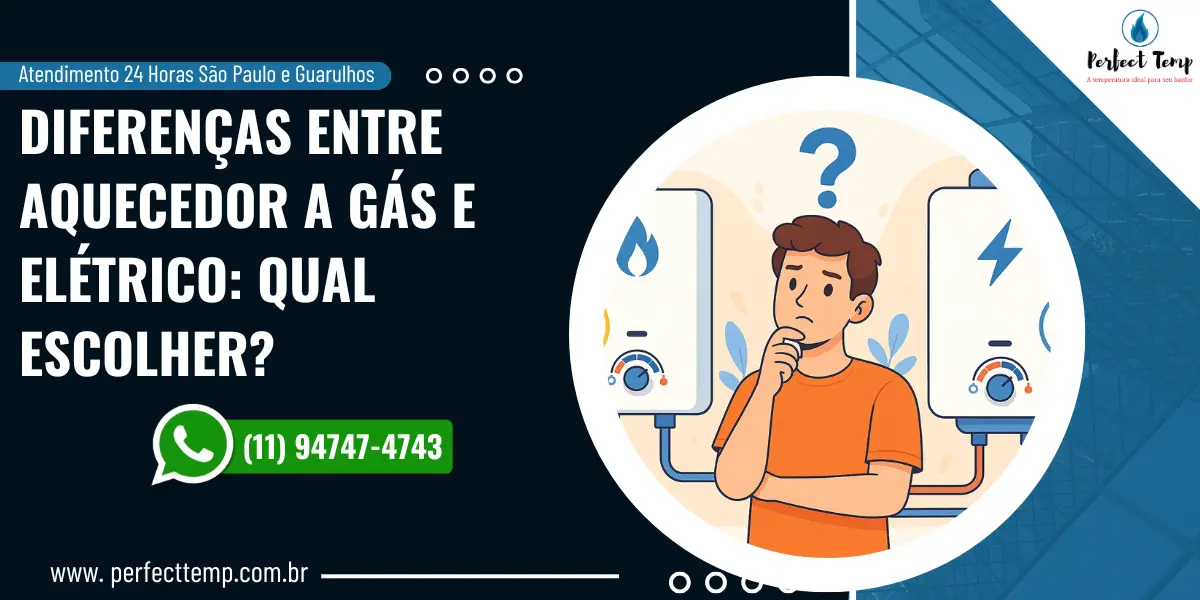Diferenças entre Aquecedor a Gás e Elétrico: Qual Escolher?