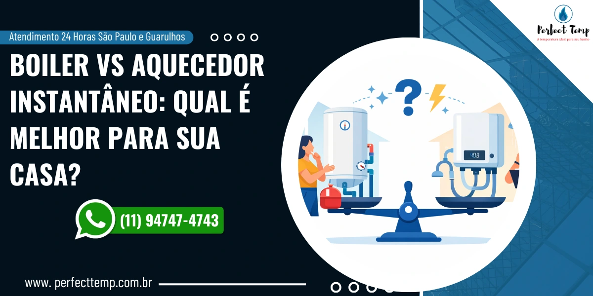 Boiler vs Aquecedor Instantâneo: Qual é Melhor para sua Casa?