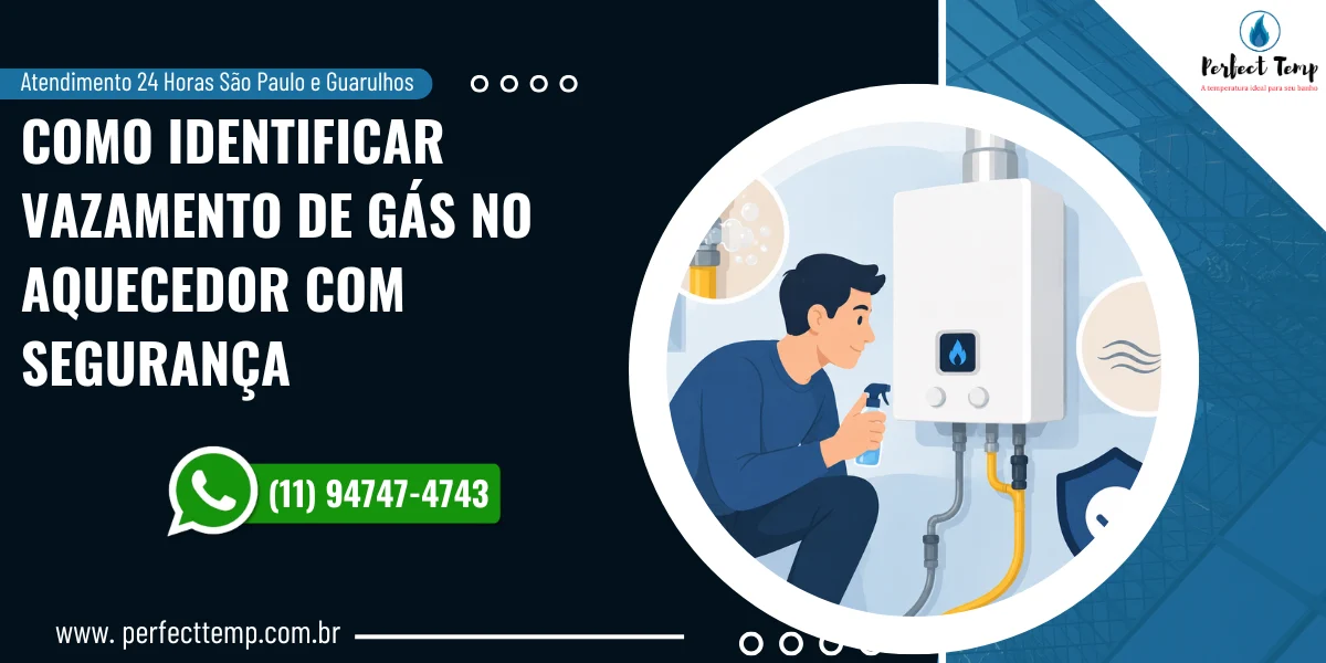 Como identificar vazamento de gás no aquecedor com segurança