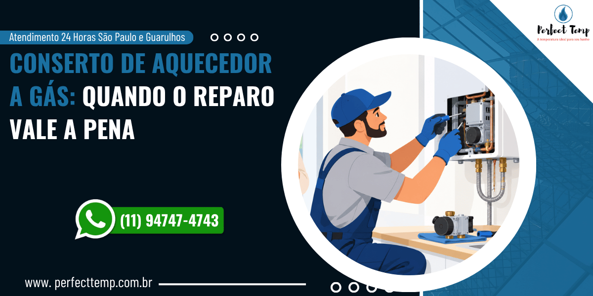 Conserto de aquecedor a gás: quando o reparo vale a pena