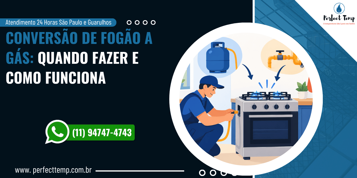 Conversão de fogão a gás: quando fazer e como funciona