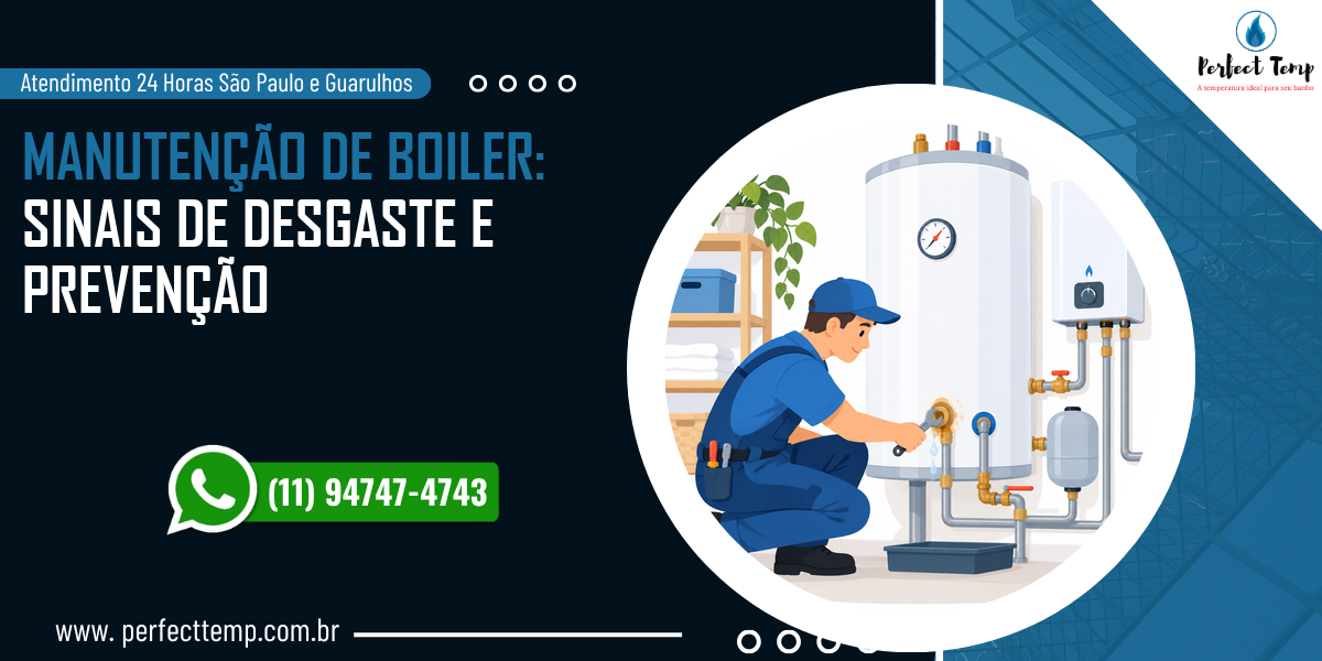 Manutenção de boiler: sinais de desgaste e prevenção